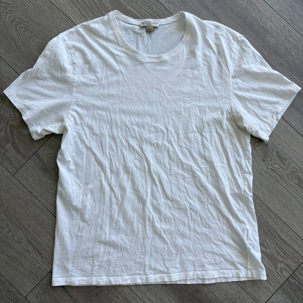 Burberry Body Mens XL White Cotton Short Sleeve Crewneck T-Shirt THTHAGR503NON